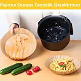 Fritöz Pişirme Kağıdı - Air Fryer Liners Hava Fritözü Xiaomi Philips Yağsız Tefal Kumtel Mı