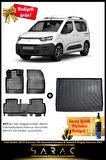 Fiat Doblo 2023 Sonrası Araca Özel 3D Havuzlu Paspas & Demirli Bagaj Havuzu Seti+(HEDİYELİ!)