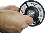  Metal Ahşap Flap Disk ZIMPARA115MM Set Matkap Aparatı 6 Parça