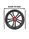 2 Adet Takmatik Pazar Arabası Tekeri (Büyük) 17 cm