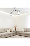 Işıl 2'Li Optik Şeffaf Başlıklı Avize