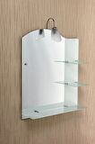 Cem Tek Raflı Buzlu 62X74 - Ayna