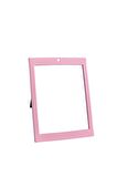 Kare Hasır Duvar Aynası 17X12,5 - Pembe