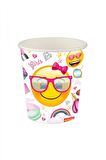 EMOJİ SÜSLÜ BARDAK 8'Lİ