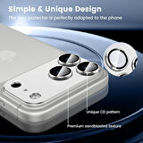 iPhone 17 Pro Max CL-20 Kamera Lens Gövde Koruyucu 9H Sertlik Ultra HD Temperli Cam Çizilmeye Dayanıklı Koruyucu Gece Çekimi Bozmaz