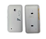 Nokia 530 Arka Kapak Nokia Lumia 530 uyumlu Beyaz Arka Kapak On OFF ve Ses Tuşu Plastiği