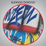 Graffiti El Duvar Posteri, El Ele Tutarak Duvar Sanatı Kanvas Tablo-5312