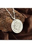 Kadın Gümüş Kolye - Hz Süleyman Mührü 925 Ayar Gümüş Kolye