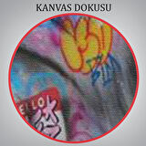 Renkli Kükreyen Aslan Kanvas Tablo, Pop Art, Sokak Sanatı-5316