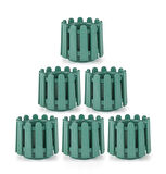 Omnipazar SO-İS03 İstanbul Dekoratif Yuvarlak Saksı 6,6 lt Yeşil 6 Adet