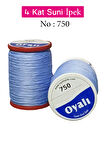 Oyalı 4 Kat Suni İpek İplik İğne Oyası Boncuk İpi Tığ Oyası No:750
