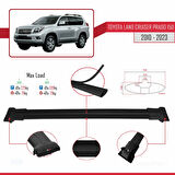 Toyota Land Cruiser Prado (J150) 2010-2023 Arası ile Uyumlu FLY Model Ara Atkı Tavan Barı Siyah 3 Adet