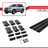 Toyota Land Cruiser Prado (J150) 2010-2023 Arası ile Uyumlu FLY Model Ara Atkı Tavan Barı Siyah 3 Adet