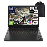 HP OMEN Ultra 9-285H 64-GBDDR5 1 TBSSD RTX5060 (8GB) 16" WUXGA 165Hz Windows 11 Pro + HMF Sırt Çantası BQ3Z2EAHMF14
