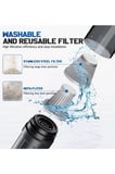 Araç Süpürgesi Şarjlı w .pa Göstergeli Yeni Nesil Metal Filtre Extra Vakum Ve Üfleme