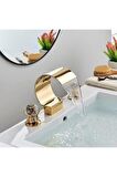 Banyo Lavabo Küvet Jakuzi Bataryası Ankastre Gold Altın Dore Yeni Şelale 7 Yıl Garantili