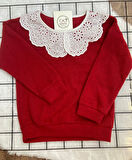 Önlük Yakalı Çocuk Sweatshirt Oversize Kalıp (2j3b4YlEorFvp)