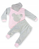 Kız Bebek Pembe Mikili İkili Takım