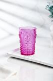 Akrilik Pembe Tekli Kısa Bardak & Su Meşrubat Kahve Yanı Bardağı 400 ml ( Cam Değildir )