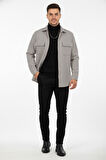 DeepSEA Erkek Koyu Gri Premium Kaşe Ceket – Şık, Modern ve Sıcak Tutan Tasarım Ceket Mont 2500559