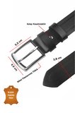DeepSEA Siyah %100 Hakiki Deri Spor Kemer – Nakışlı Deri Yüzey – Kısaltılabilir Tasarım 2602667