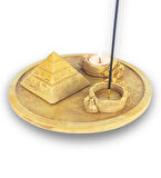 Antik Mısır Daire Piramit Çubuk Tütsülük ve Tealight