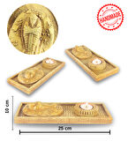 Antik Mısır Sarcophagus Lahit Çubuk Tütsülük ve Tealight