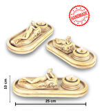 Antik Roma Reclining Naiad Çubuk Tütsülük ve Tealight