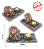 Zeus Çubuk Tütsülük ve Tealight (Bakır)