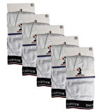 5 Adet Büyük Beden Redzone Likralı Boxer Beyaz