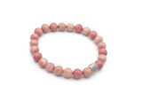 HAKİKİ DOĞAL PEMBE JASPER TAŞI BİLEKLİK 1.KALİTE DOĞAL TAŞ 011
