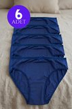 Kadın 6'lı Paket Pamuklu Bikini Külot Esnek Yumuşak İz Yapmaz İç Çamaşırı