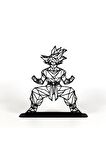 Goku Anime 15cm Plastik Masa Süsü Masa Dekorasyonu