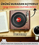 DCX-11 Özel Tasarım Ahşap Görünümlü Retro Vintage Nostaljik Radyo & Bluetootlu Mini Fm Radyo