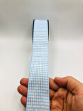 5 Metre Ekose kurdele Dama desen ( 4 cm genişlik ) Yılbaşı Kurdele, Süsleme Dekoratif Hediye Paketi