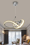 Düz 3 Renk Kardelen Model Beyaz- Sarı- Gün Işığı Modern Sarkıt Led Avize