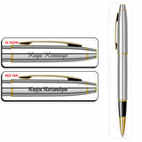 İsminize Özel Scrikss 35 Gold Krom Roller Kalem Kutulu