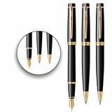 İsminize Özel Scrikss 38 Siyah Altın Klips 3 Lü Set D.K+T.K+V.K