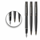 İsminize Özel Scrikss 38 Mat Siyah 3 Lü Set D.K+T.K+V.K