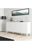 Mezza 1602 Elegante 180 Cm Modern Konsol Beyaz