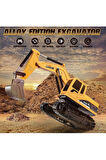 Oyuncak Buhar Atan Şarjlı Ekskavatör Işıklı Duman Atan Gövdesi 680* Dönen Kepçe Başlıkları Değişir