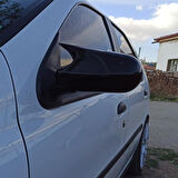Sts Oto Aksesuar Fiat Albea 2002-2009 Uyumlu Batman Yarasa Ayna Kapağı Piano Black Abs Plastik