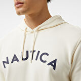 Nautica Erkek Krem Standart Fit Sweatshirt