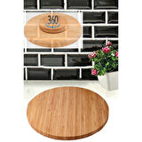 Bambu Döner Standlı 30 cm Lüx Sunum Tabağ 28x28x3,5cm