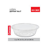 7 No Leğen Şeffaf Çamaşır Leğeni 65 Litre