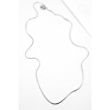 Yılan Zincir Kolye - 46cm - Gümüş