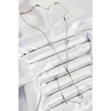 316L Çelik Kelebek Figürlü Y Model Gümüş Renk Kadın Kolye