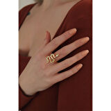 Ayarlanabilir Gold Renk Yılan Yüzük