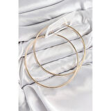 Pirinç Halka Model Gold Renk Kadın Küpe