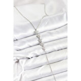 316L Çelik Zincir Gümüş Renk Yıldız Model Y Kolye